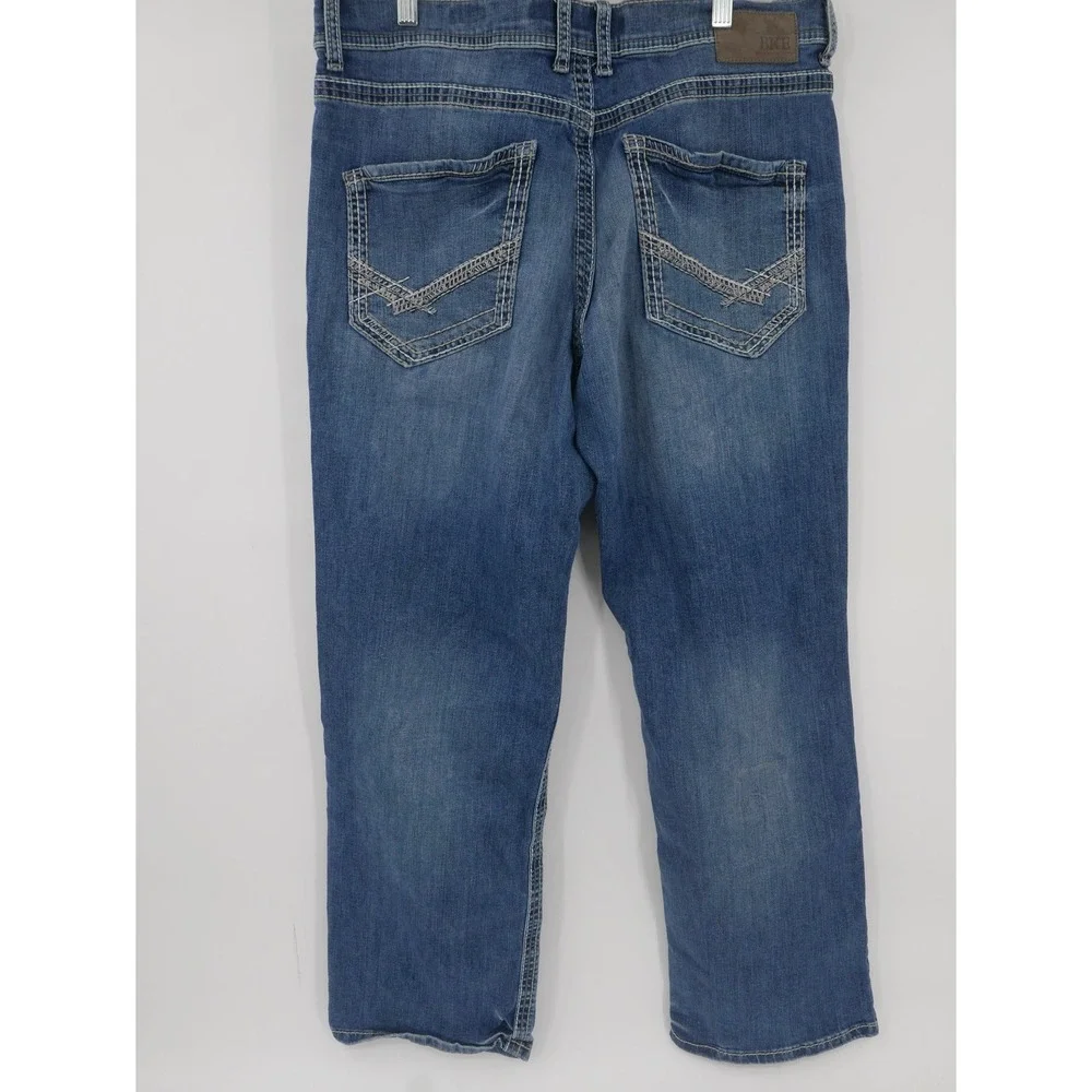 BKE Seth Jeans Blue Straight Leg Stretch Denim Medium Wash Casual Men's 36x31